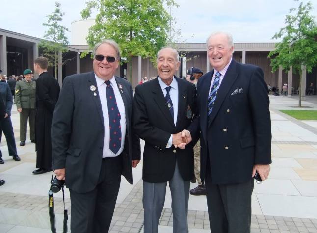 A great pleasure to meet some RAFPA members at the National Memorial Arboretum for RAFPhotographers's dedication service. I am with Chairman John Barry and David Beeton